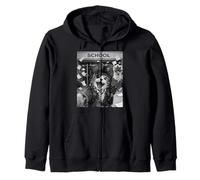 Cat Pirate Last Day Of School Summer Break Funny Selfie Zip Hoodie