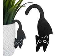 Cat Plant Pot Hanger | Tiny Animal Vase Hugger | Funny Cat Planter Decor Miniature Ornament for Outdoor Indoor Lawn Patio Balcony Flower Pot and Vase