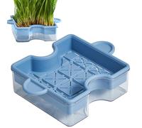 Cat Planter for Indoor Cats, Cat Planter, Double Layer Cat Box with Puzzle Design - Cat Tray with Multifunctional Planting Box for Growing