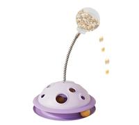 Cat Platform Toy - Interactive Dog Food Dispenser | Rust Proof Spinner Slow Eating with Spring Ball, Puzzle Feeder for Cats and Chie