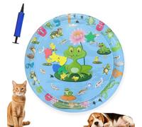 Cat Play and Cool Water Mat, Water Mat, Scratch-Resistant, Cat Water Mat, Dog Cat Game & Cool Water Mat, Easy to Inflate and Fill with Water (A-60 x 60, 60 x 60)