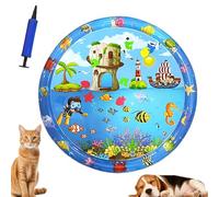 Cat Play and Cool Water Mat, Water Mat, Scratch-Resistant, Cat Water Mat, Dog Cat Game & Cool Water Mat, Easy to Inflate and Fill with Water (A-100 x 100, 100 x 100)