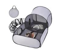 Cat Play Pen, Kitten Playpen Tunnel - Foldable Interactive Enclosure for Kittens, Puppies, and Small Animals, Perfect for Travel and Outdoor Exercise