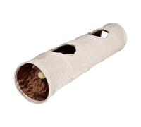 Cat Play Tunnel - 120x25cm Large Tube, Plush Oxford Cloth Passage, Straight Bed with Collapsiblee Peephole Design | Foldable Cats Toys for Indoor Kittens and Multiple Cats Playful Activities