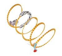 Cat Play Tunnel - 25 x 55 cm, Foldable Plush Tube, Interactive Self-Playing Kitten Toy, Versatile Accessories for Hanging Pencil Use | Large Portable Exercise Tunnel for Cats