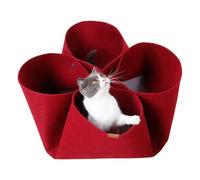 Cat Play Tunnel, Cat Tunnel Nest | Felt Box Shaped Kitten Breaking Tunnel - Portable Kitten Tunnel Cave, Interactive Cat Playground Toy for Small Medium Large Cats