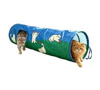 Cat Play Tunnel Foldable Pop Design Sound Paper Pipe Maze Game | Cat Toys Tunnel for Puppy Bunny Ferret Kitten Rabbit Pet Small Animal Outdoor Exercise