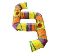 Cat Play Tunnel Foldable Washable Rainbow Decoration