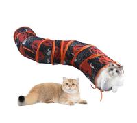 Cat Play Tunnel | Scary S-Shaped Cat Foldable Tunnel Cave - Exercise Supplies, Enrichment Game, Maze Pet House For Kittens, Puppies