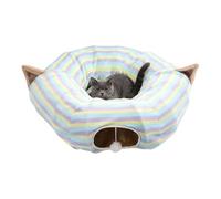 Cat Play Tunnels, Foldable Interactive Cave for Play Area | Tubes and Tunnels for Cats with Colorful Stripes - for Pets and on Halloween Birthday and Christmas