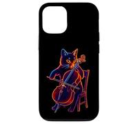 Cat Playing Cello Funny Musician Music Musical Instrument Case for iPhone 12/12 Pro