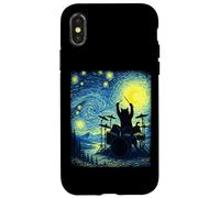 Cat Playing Drums Funny Drummer Musician Music Kitten Lover Case for iPhone X/XS