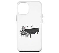 Cat Playing Grand Piano, Pianist Music Teacher Funny Case for iPhone 12/12 Pro