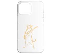 Cat Playing Guitar Rock Star Rock and Roll Men Women Kids Case for iPhone 16 Pro Max