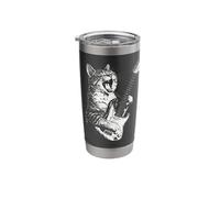 Cat Playing Guitar Stainless Steel Insulated Tumbler