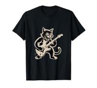 Cat Playing Loud Electric Guitar T-Shirt