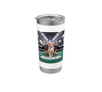 Cat Playing Poker Card Gambling Meme Stainless Steel Insulated Tumbler