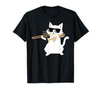 Cat Playing Trombone T-Shirt