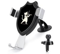 Cat Playing Violin Car Phone Holder Rotatable Mount Dashboard Windshield Air Vent Accessories