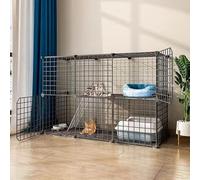 Cat playpen Cat Cages Cat Crate Puppy Playpen, Diy Pet Cat Kennel Enclosures With Door for Kitten Small Animals(111 * 39 * 73cm)