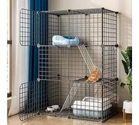 Cat playpen Cat Cages Cat Crate Puppy Playpen, Diy Pet Cat Kennel Enclosures With Door for Kitten Small Animals(75 * 39 * 109cm)