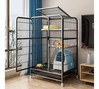 Cat Playpen,cat Cages Indoor Large 3-Tier Cat Condo for Kitten Guinea Pig - Wheels Indoor Outdoor,Black 1x Hammock,1x Cat Nest, White FANDIAO