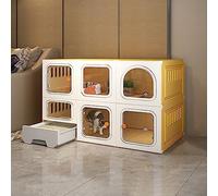 Cat Playpen, Indoor Cat Cage Enclosure - Detachable and DIY Design for Large Exercise Area, Ideal for Indoor and Outdoor Use, Pet Home Condo