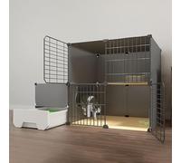 Cat playpen Large Diy Cat Enclosure 1/2/3 Tier Small Animals Fence -jumping Kitten Crate Indoor Use Pet Cages for Cats, Chinchilla(111x49x75(1))