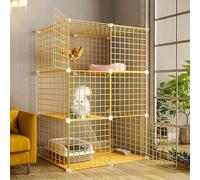 Cat playpen Outdoor Cat House Cat Cages Cat Crate Cat Enclosure Pet Cage Pet Playpen DIY Kennels Crate Large(75x39x109cm)