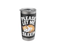 Cat Please Let Me Sleep Kitten Cute Cats Stainless Steel Insulated Tumbler