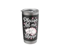 Cat Please Let Me Sleep Kitten Cute Cats Stainless Steel Insulated Tumbler