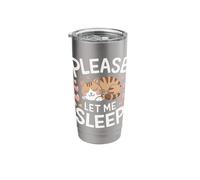 Cat Please Let Me Sleep Kitten Cute Cats Stainless Steel Insulated Tumbler