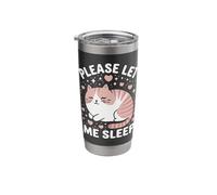 Cat Please Let Me Sleep Kitten Cute Cats Stainless Steel Insulated Tumbler
