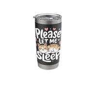 Cat Please Let Me Sleep Kitten Cute Cats Stainless Steel Insulated Tumbler