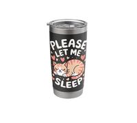 Cat Please Let Me Sleep Kitten Cute Cats Stainless Steel Insulated Tumbler