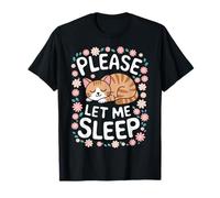 Cat Please Let Me Sleep Kitten Cute Cats T-Shirt