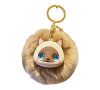 Cat Plush , Cartoon Bag Pendant, Plush Cat Ornament, Cat Decorative , Handbag Pendant, Bag Pendant, Creative Cat Ornament, Cat , marrón, Consulte la descripción