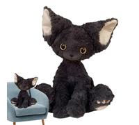 Cat Plush - Cartoon Rex Cat Plush | 30cm/11.81 Inch Cuddle Plush Toy | Curly black Doll | Official Authentic Cartoon Kachi | Cute Animal Plush Doll for Kids Adults