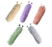 Cat Plush Catnip Toy - 5X Caterpillar-shaped Chew Doll for Cat | Interactive Chewing Toys for Small Medium Large Kitten