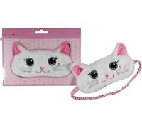 Cat Plush Comfortable Sleep Eye Mask (White Persian Cat)