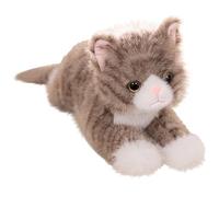 Cat Plush, Soft Cute Stuffed Animals Doll Kitten Hugging Pillow Sitting Cats Plushie Toy for Childrens Boys Girls(Grey,40cm/15.75in)