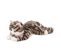 Cat Plush | Soft Huggable Realistic Funny Doll,Black Striped Plush Cat Stuffed Doll - for Display Collection Comfort Kids Teens Adults Collectors Home Bedroom