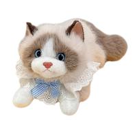 Cat Plush Stuffed Animal - Audio Feature Toy, Cute Doll | Talking Sound Cuddly Companion, Interactive Soft Pet For Children Adults Birthday Halloween Party Travel Car Bedroom Sofa Apartment Fun