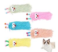 Cat Plush Toy - Cat Toys Plush Pillow Cute Dolls | 5X Chew Soft Doll with Catnip Inside, Pet Supplies Soothing Teething, Cute Stuffed Animal Kitten Soft Huggable Toy for Kids and Adults