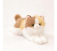 Cat Plush Toy, Cuddly Toy Lifelike Interactive Cat with Realistic Meow Sounds, Kitten Stuffed Animal, Cat Sleep Companion Pillow, Huggable Kitten Plushie Toy, Gifts for Boys and Girls (Calico,58cm)