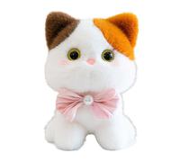 Cat Plush Toy - Stuffed Animal, Cartoon Kitten | Soft Plush Bell Design, Cute Collectible Gift, Large Cuddly Cat Doll, Ideal Christmas Birthday Easter Present for Kids Girls Boys Adults Pet Lovers