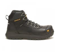 Caterpillar Men’s Pneumatic 2.0 Safety Boots - Waterproof Leather, Steel Toe, Puncture Resistant Midsole, Shock Absorbing Work Boot, Black, 10 UK Size