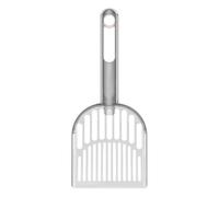 Cat Poop Scooper - Litter Box Ergonomic Sifter, Stainless Steel | Household Cat Scoop with 6.5-Degree Angle Rake, Comfortable Grip Tool for Home Veterinary Use, Durable Pet Scoop Cleaner for Kittens a