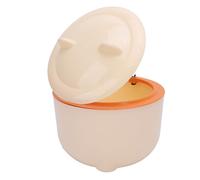 Cat Poop Trash Can, Press-Type Lid, Fully Enclosed Design, High Strength PP Material, Compact Size, Exquisite Appearance, Multifunctional, Includes Litter Scoop, 2X Bamboo