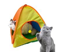 Cat Portable Tent - Packable Pop Up Pet Tent | Exercise Tents Portable Kitten Shelter | Interactive Travel Dog Crate Colorful Enclosure for Garden Lawn Balcony Living Room